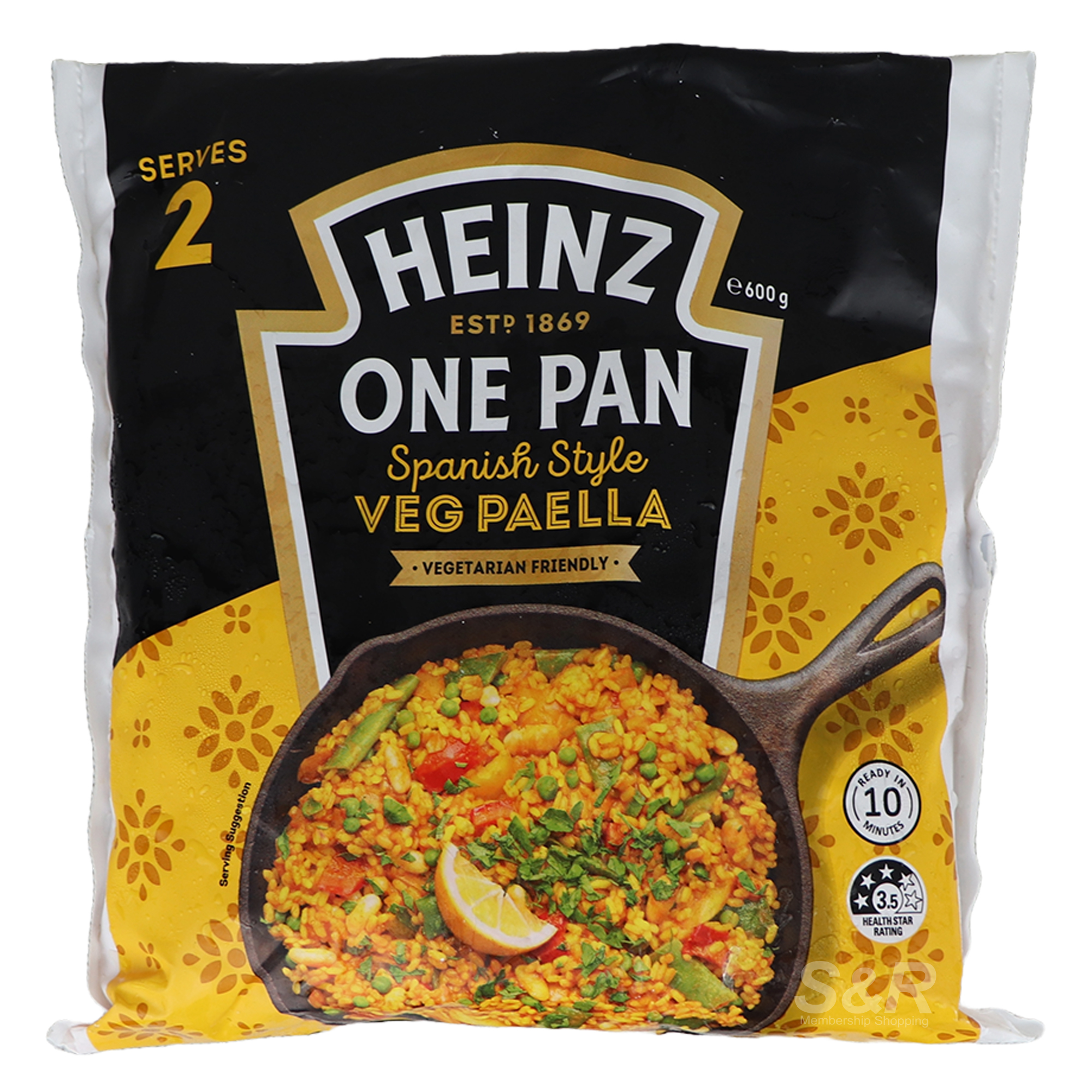 Heinz One Pan Spanish Style Veg Paella 600g Heinz One Pan Spanish Style Veg Paella 600g